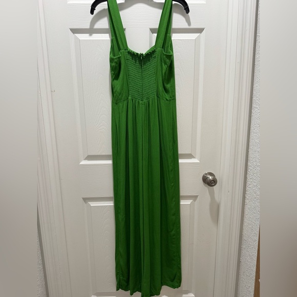 Reformation Alva palm green jumpsuit size 12 - Picture 5 of 14